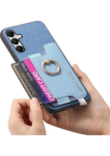 Samsung Galaxy A05S Cüzdan Manyetik Halka Standı Tutucu Magsafe Için Kılıf (Yurt Dışından)