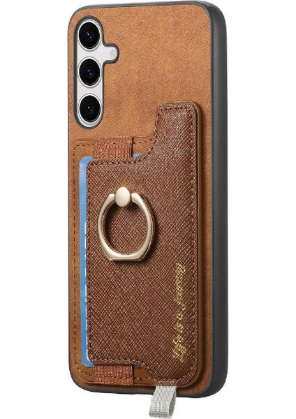 Samsung Galaxy S24 Manyetik Cüzdan Yüzük Standı Tutucu Magsafe Için Kılıf (Yurt Dışından) modelleri