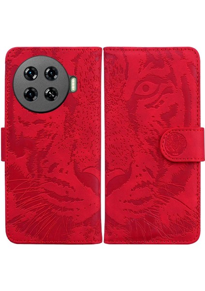 Tecno Spark 20 Pro Artı 4g Kickstand Koruyucu Kabartmalı Için Flip Case (Yurt Dışından)