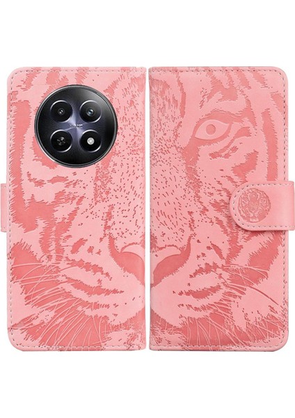 Realme 12 5g Kabartmalı Sevimli Kaplan Deri Cüzdan Kickstand Için Flip Case (Yurt Dışından)
