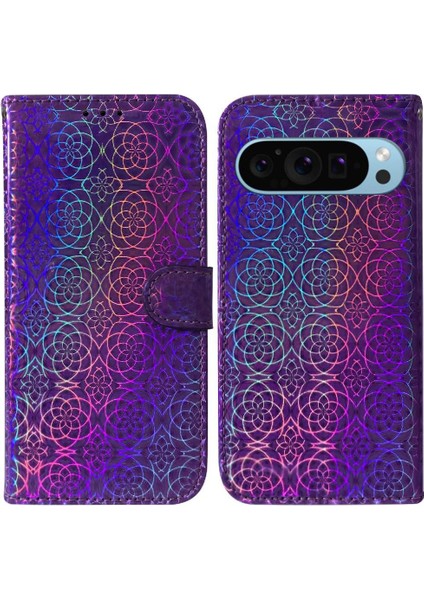 Google Piksel 9 Pro Xl Için Kılıf Cüzdan Kılıf Glitter Renkli Standı Tutucu (Yurt Dışından)