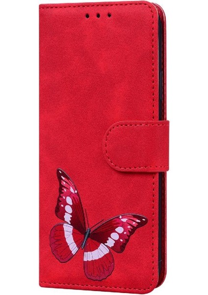Google Piksel 9 Pro Xl Kelebek Renk Baskılı Flip Folio Kapak Için Kılıf (Yurt Dışından)