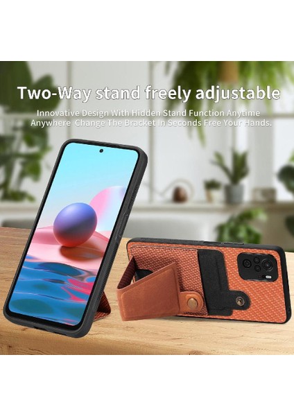 Xiaomi Redmi Not 10 Için Kılıf 4g Standı Fonksiyonu Cardholder Manyetik Tasarım (Yurt Dışından) fırsatları