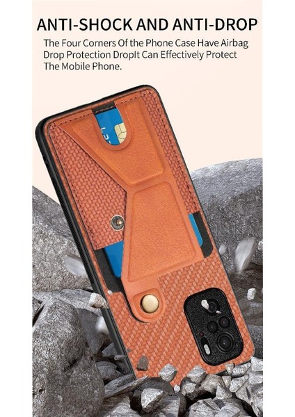 Xiaomi Redmi Not 10 Için Kılıf 4g Standı Fonksiyonu Cardholder Manyetik Tasarım (Yurt Dışından) indirimleri