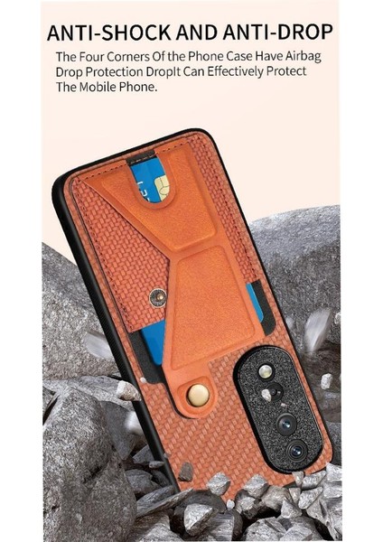 Onur Için Kılıf 80 Pro Standı Fonksiyonu Cardholder Braketi Manyetik Tasarım (Yurt Dışından)