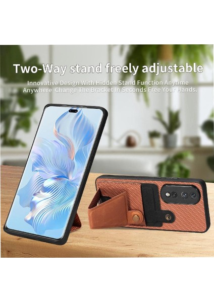Onur Için Kılıf 80 Pro Standı Fonksiyonu Cardholder Braketi Manyetik Tasarım (Yurt Dışından)