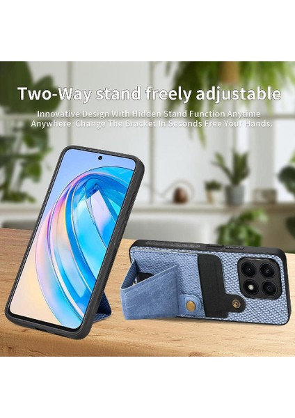 Onur Için Kılıf X8A Braketi Manyetik Tasarım Cardholder Standı Fonksiyonu (Yurt Dışından)