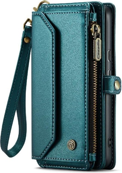 Kadınlar Için Crossbody Durumda Google Piksel 9 Cüzdan Durumda Fermuar Faturaları Yuvası (Yurt Dışından)
