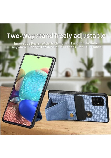 Samsung Galaxy A71 5g Standı Fonksiyonu Manyetik Tasarım Braketi (Yurt Dışından)