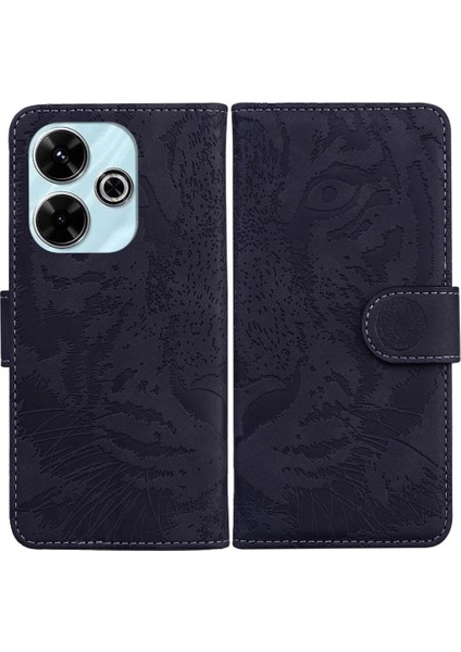 Xiaomi Poco M6 4g Kabartmalı Sevimli Kaplan Deri Cüzdan Için Flip Case (Yurt Dışından)