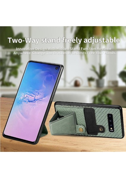 Samsung Galaxy S10 Manyetik Tasarım Standı Fonksiyonu Kart Sahibi Için Kılıf (Yurt Dışından) indirimleri