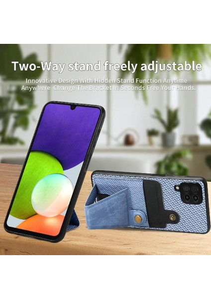 Samsung Galaxy A22 4g Cardholder Için Kılıf Braketi Standı Fonksiyonu Manyetik (Yurt Dışından)