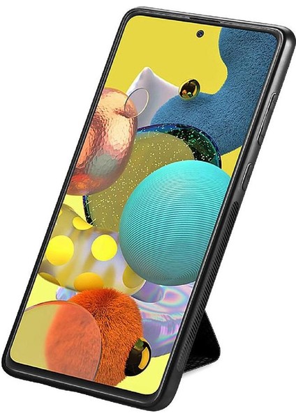 Samsung Galaxy A51 5g Için Kılıf Braketi Manyetik Tasarım Cardholder Standı (Yurt Dışından)