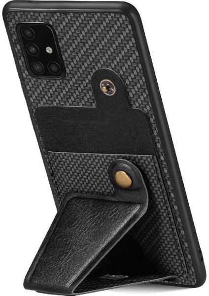 Samsung Galaxy A51 5g Için Kılıf Braketi Manyetik Tasarım Cardholder Standı (Yurt Dışından)