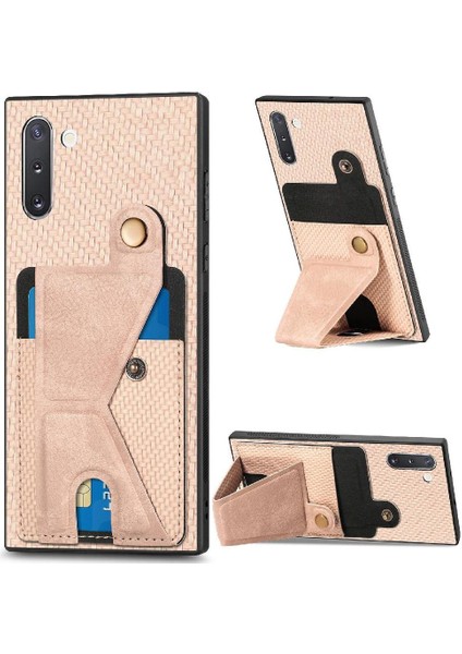Samsung Galaxy Not 10 Için Kılıf Standı Fonksiyonu Manyetik Tasarım Kart Sahibi (Yurt Dışından)