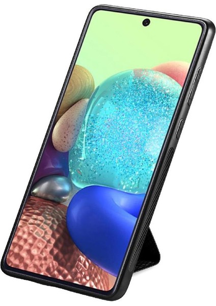Samsung Galaxy A71 5g Standı Fonksiyonu Manyetik Tasarım Braketi (Yurt Dışından)