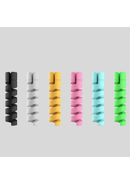 Kablo Koruyucu Sarıcı Tel Kordon Organizatör Kapak iphone USB Şarj Aleti Kablosu Kablosu Spiral USB Kablosu Koruması (Yurt Dışından) fiyatları