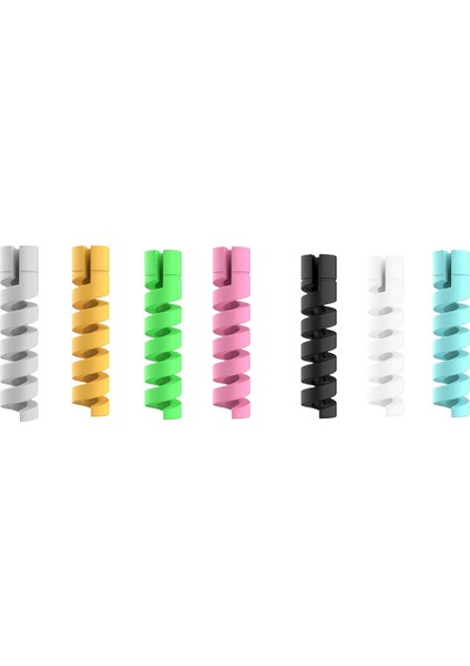 Kablo Koruyucu Sarıcı Tel Kordon Organizatör Kapak iphone USB Şarj Aleti Kablosu Kablosu Spiral USB Kablosu Koruması (Yurt Dışından) fırsatları