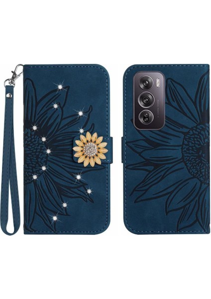 Oppo RENO12 Pro 5g Flip Cüzdan Kredi Kartı Için Kılıf Pu Deri Kapak Çevirin (Yurt Dışından)