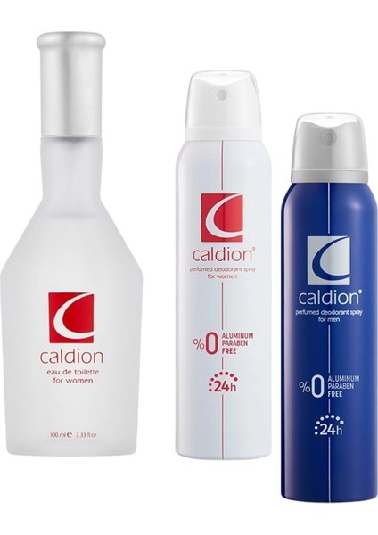 Classic Kadın Deodorant 150 ml + Kadın 100 ml Kadın Edt Parfüm + Erkek Deodorant 150 ml