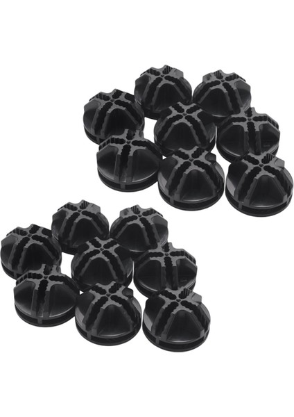 Modüler Düzenleyici Dolap Için Plastik Konektörler, 16'lı Set (Siyah) (Yurt Dışından)