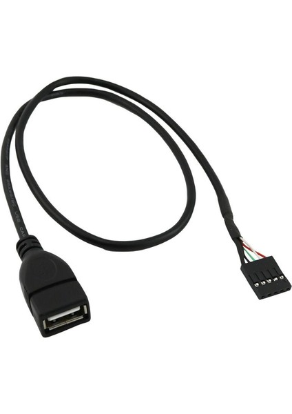 1x USB 2.0 A Dişi Dupont 5 Pin Dişi Jack Başlık Anakart Bağlantı Kablosu 50CM/1.5FT (Yurt Dışından) fiyatları