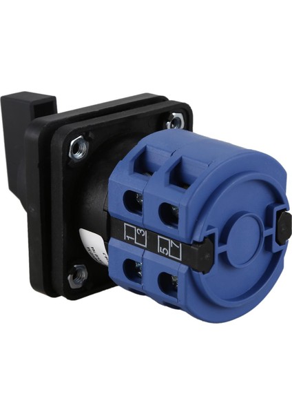 AC660V 25A 2 Kutuplu 3 Pozisyonlu Anlık Geçiş Anahtarı Mavi+Siyah (Yurt Dışından)