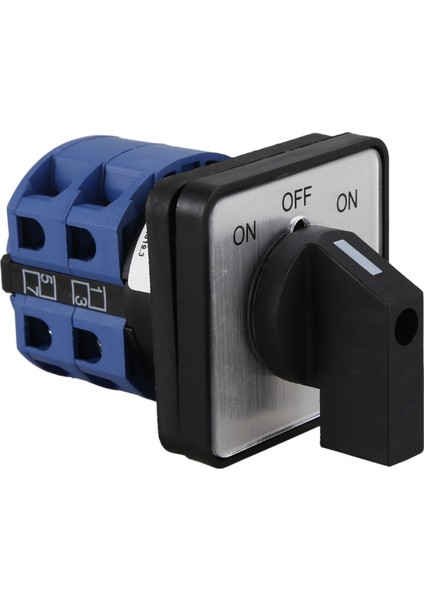 AC660V 25A 2 Kutuplu 3 Pozisyonlu Anlık Geçiş Anahtarı Mavi+Siyah (Yurt Dışından) indirimleri