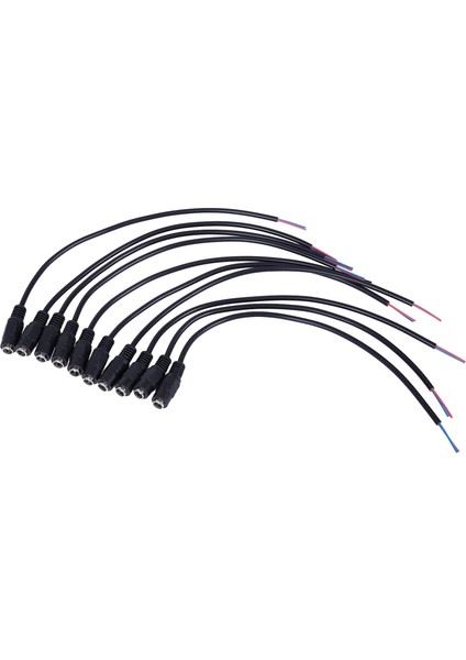 20 Adet 12 V Dc Fiş Dişi Jack Fiş Konnektörü Kablosu 5.5x2.1mm Kablo Kablosu ile 15 cm Cctv LED Şerit Işık (Yurt Dışından)