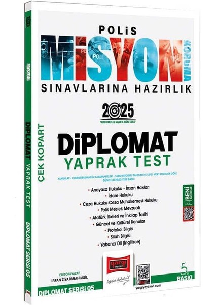 2025 Polis Misyon Sınavlarına Hazırlık Diplomat Serisi Diplomat Çek Kopart Yaprak Test
