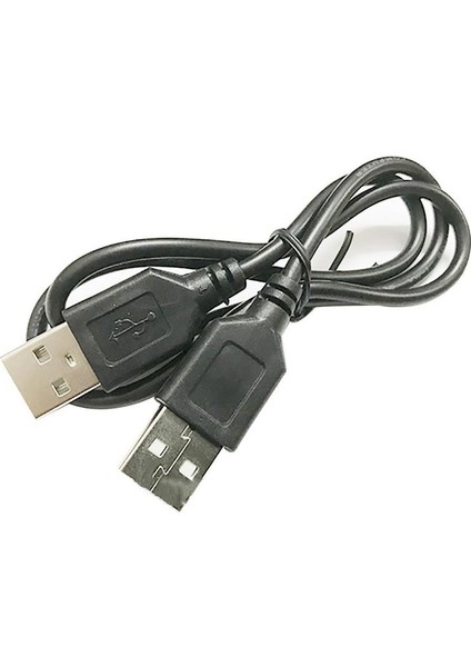 USB 2.0 Tip A Erkek - USB A Erkek Sy Veri Şarj Kablosu Kablosu Konektörü 50CM I2O2 (Yurt Dışından) fırsatları