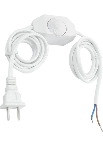 Dimmer Anahtarlı 2x Beyaz Lamba Kablosu Ac 250V/110V Abd Tak (Yurt Dışından)