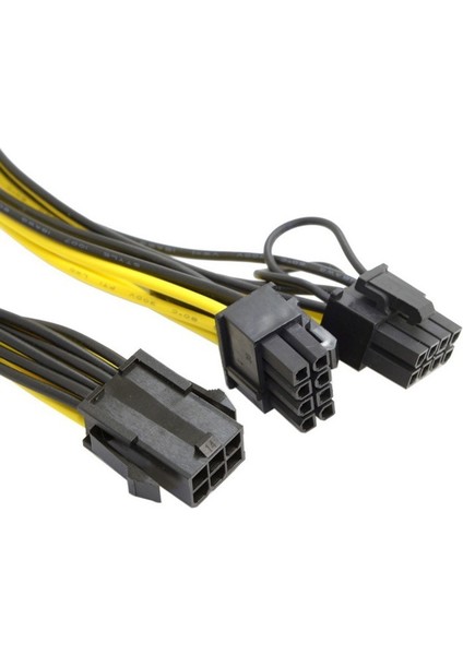 Fabrika I 6pin Pcı Express Pcıe 8 (6+2) Pin ve 6pin Anakart Grafik Ekran Kartı Pcı-E Gpu VGA Ayırıcı Hub Güç Kablosu (Yurt Dışından) modelleri
