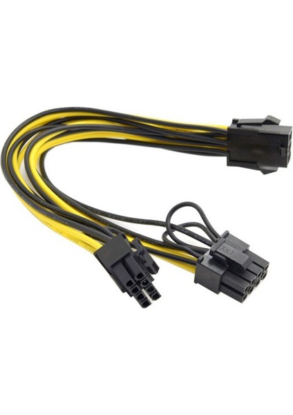 Fabrika I 6pin Pcı Express Pcıe 8 (6+2) Pin ve 6pin Anakart Grafik Ekran Kartı Pcı-E Gpu VGA Ayırıcı Hub Güç Kablosu (Yurt Dışından) indirimleri