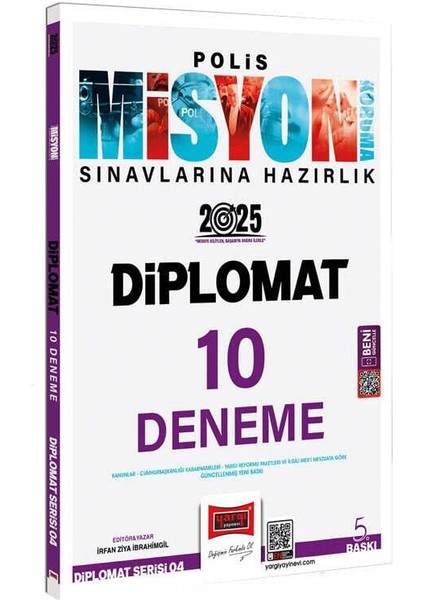 2025 Polis Misyon Sınavlarına Hazırlık Diplomat Serisi Diplomat 10 Deneme