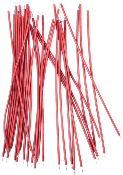 Takım 30 Adet 10CM Kırmızı Renkli Tel Elektronik Tel 10*4.2*4.2cm (Yurt Dışından)