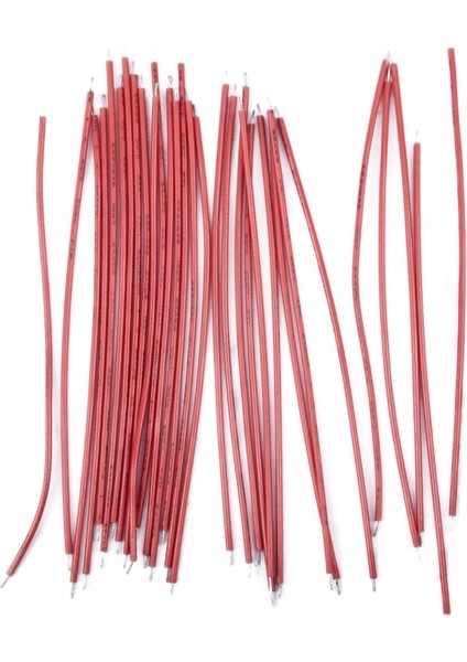 Takım 30 Adet 10CM Kırmızı Renkli Tel Elektronik Tel 10*4.2*4.2cm (Yurt Dışından)