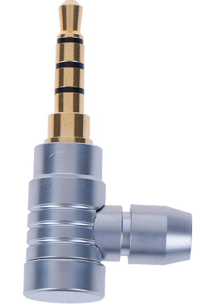 90 Derece Dik Açılı Erkek 3,5 mm Jak Fişi 4 Kutuplu Stereo Ses Adaptörü Dönüştürücü (Yurt Dışından) fiyatları