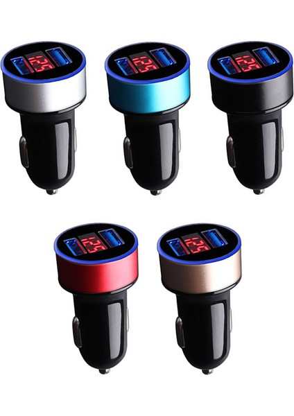 Cep Telefonu Araç Şarj Cihazı 3.1A LED Ekran USB Şarj Cihazı Telefon Için Hızlı Şarj (Yurt Dışından) modelleri