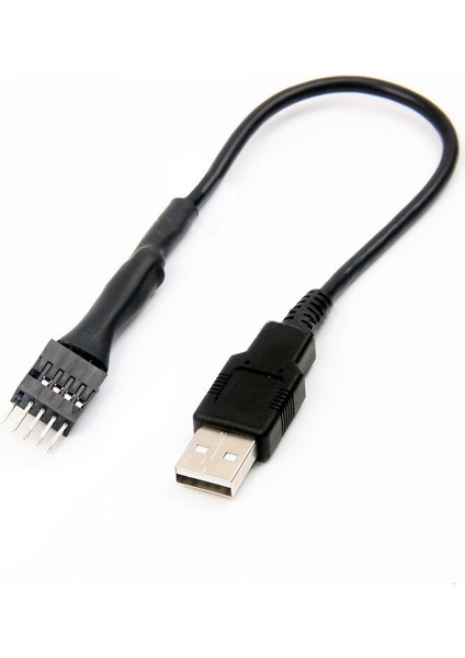 2021 24AWG Sıcak Satış 9 Pin Erkek Harici USB A Erkek Pc Anakart Dahili Veri Uzatma Kablosu (Yurt Dışından) modelleri