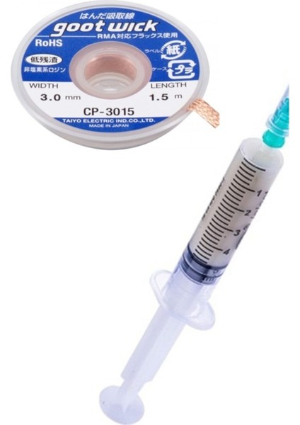 Krem Flux,anakart Enteğre Yüzey Temizleme Lehimleme Seti CP-3015//