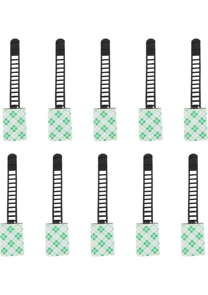 20 Adet Siyah Yapışkan Ayarlanabilir Tel Bağları Kablo Klipsleri Kelepçe Plastik (Yurt Dışından) fiyatları