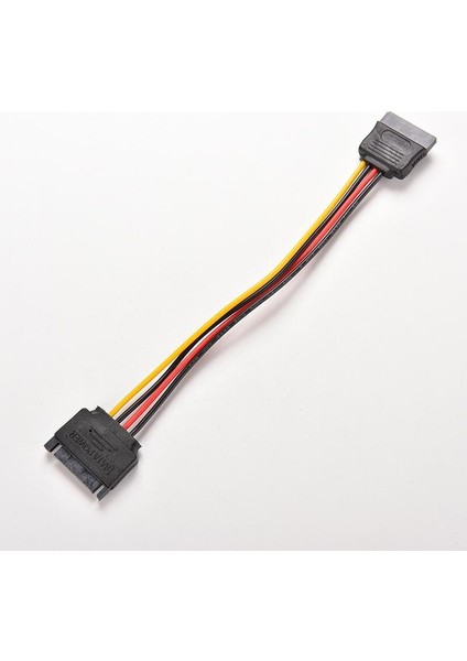 1 Pc 15 Pin Sata Erkek Kadın 15 Pin 15 P Sata Adaptörü Güç Uzatma Kablosu Tel Kablosu 8 Inç (Yurt Dışından)
