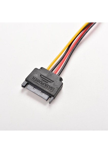 1 Pc 15 Pin Sata Erkek Kadın 15 Pin 15 P Sata Adaptörü Güç Uzatma Kablosu Tel Kablosu 8 Inç (Yurt Dışından)