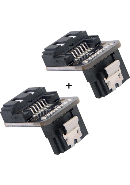 Ngff Sata 7pin Dişi 7pin Erkek Kadar 90 Derece Açılı Adaptör Anakart Anakart Masaüstü Bilgisayarlar Için SSD HDD (Yurt Dışından)