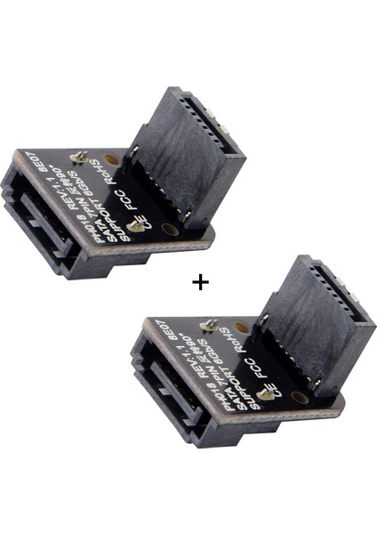Ngff Sata 7pin Dişi 7pin Erkek Kadar 90 Derece Açılı Adaptör Anakart Anakart Masaüstü Bilgisayarlar Için SSD HDD (Yurt Dışından)