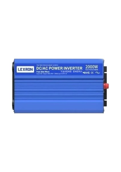 2000 Watt 12V Tamsinüs Inverter Lexron