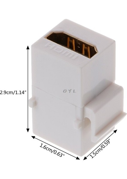 1pc Keystone HDMI Konektörü HDMI Ekleme Çoğaltıcı Yuvası Dişi - Dişi (Yurt Dışından)