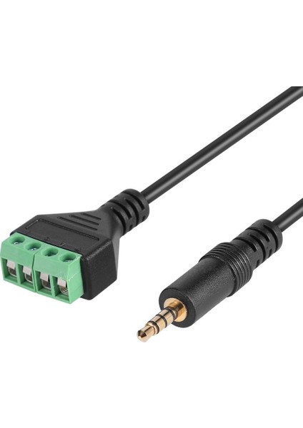 3.5mm Trrs Stereo 4 Kutuplu Altın Kaplama Erkek Fiş 4pin Av Vida Ses Video Kalkanı 30 cm Balun Terminal Konnektörü Adaptör Kablosu (Yurt Dışından) modelleri