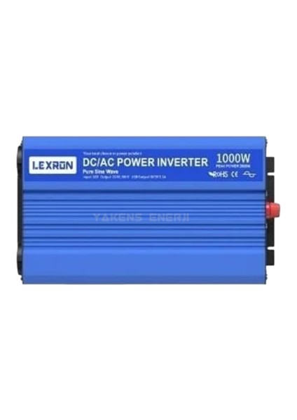 1000 Watt 24V Tamsinüs Inverter Lexron